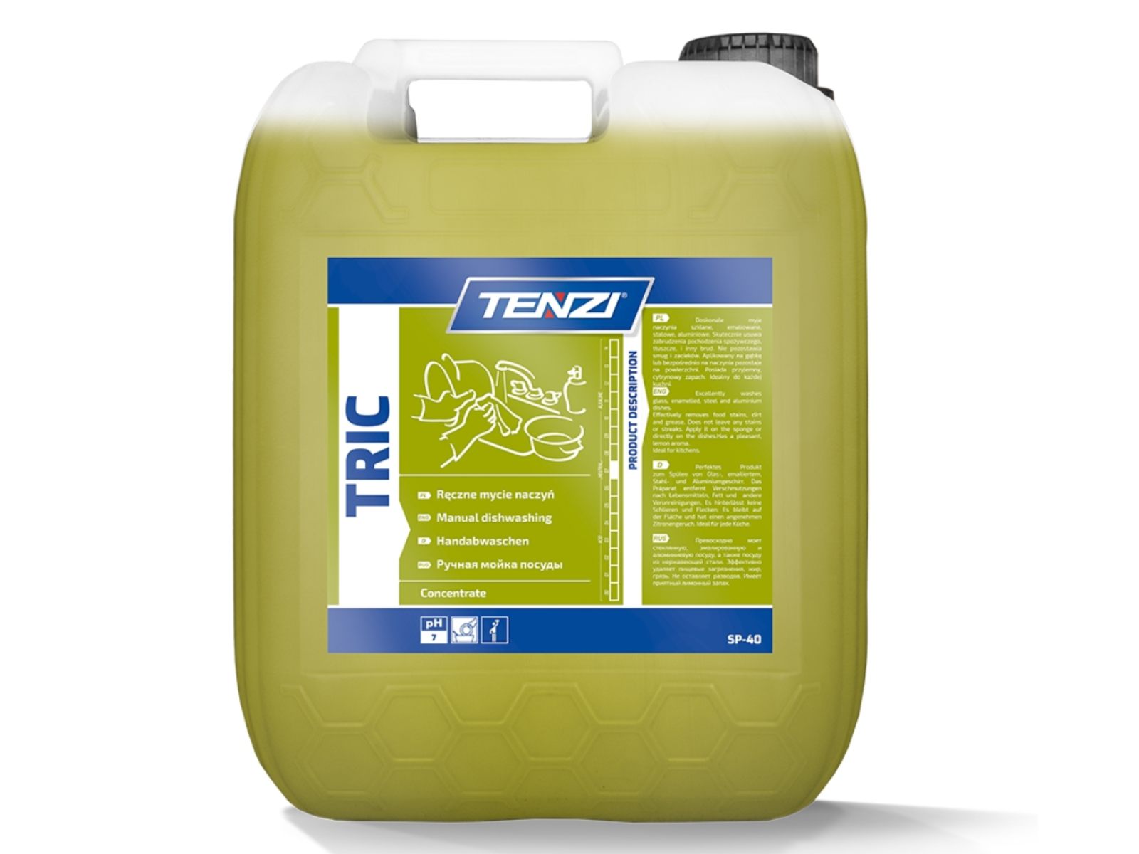 TRIC Tenzi 5L koncentrat mycie naczyń cytrynowy